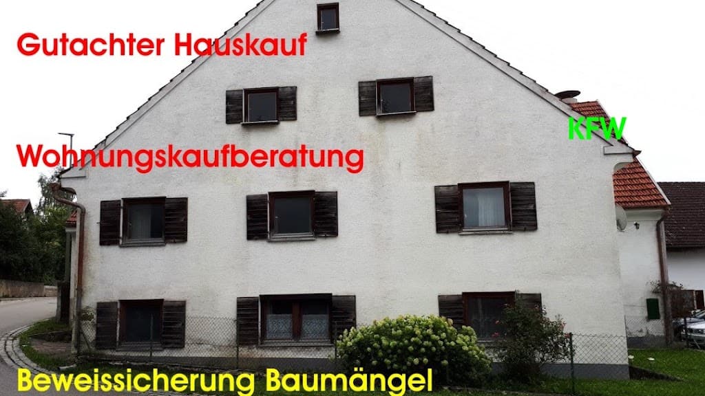 Bausachverständiger Dipl. Ing. Schmalfuß Baugutachter Augsburg Hauskaufberatung Beweissicherung